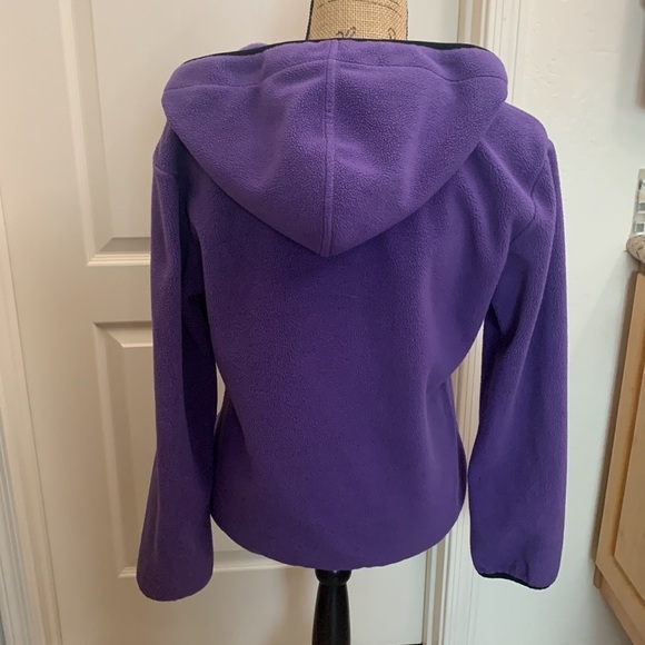 Purple Fleece Full Zip Hoodie Jacket Size M - Picture 8 of 9